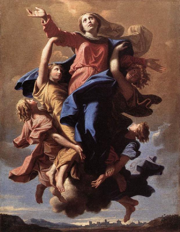 Nicolas Poussin The Assumption of the Virgin Sweden oil painting art